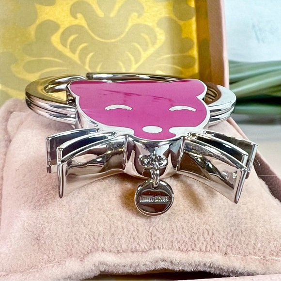 Miu Miu Barbie Pink Cat Bag Charm/Keychain - Picture 3 of 6